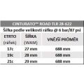 plášť PIRELLI Cinturato™ Road TLR 28-622