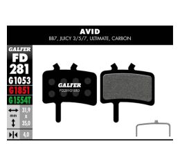 brzdové desky GALFER FD281 PERFORMANCE - Avid, Promax