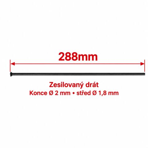 drát CN SPOKE 2 x 288mm