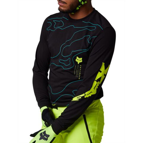 Pánský cyklo dres Fox Ranger Dr Md Ls Jrsy Lunar