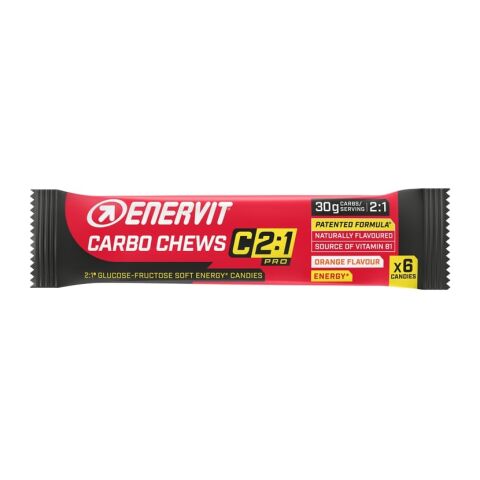 energetické želatinky ENERVIT Carbo Chews C2:1 30g orange 6ks