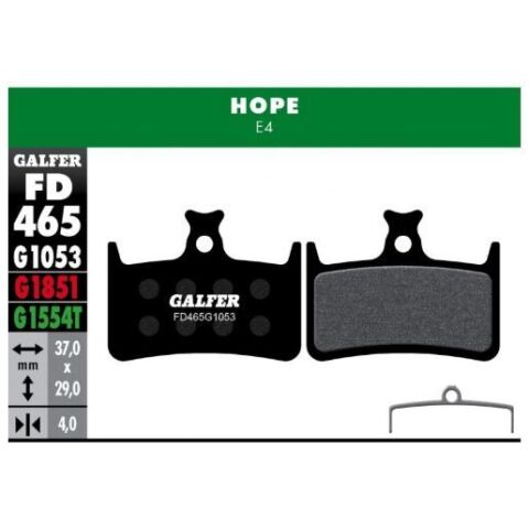 brzdové desky GALFER FD465 PERFORMANCE - Hope, Lewis
