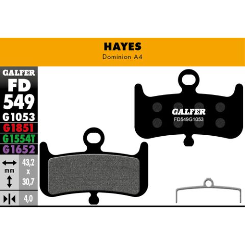 brzdové desky GALFER FD549 PERFORMANCE - Hayes