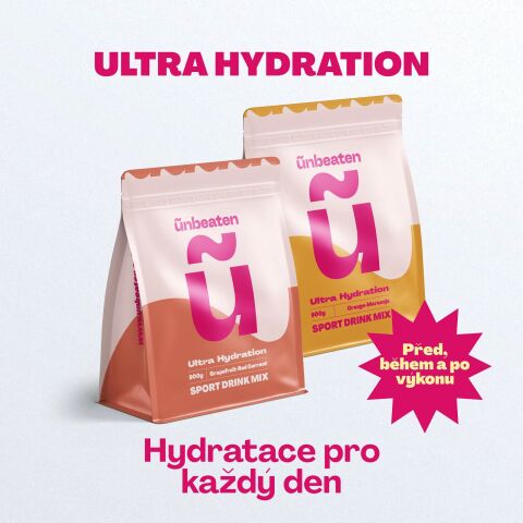 doplňek stravy UNBEATEN Elektrolyty pro efektivní hydrataci - Pomeranč / Maracuja